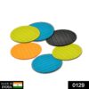 129 6 pcs Useful Round Shape Plain Silicone Cup Mat Coaster Drinking Tea Coffee Mug Wine Mat for Home