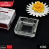 4062 Square Glass Misti Crystal Quality Cigar Cigarette Ashtray Round Tabletop for Home Office Indoor Outdoor Home Decor