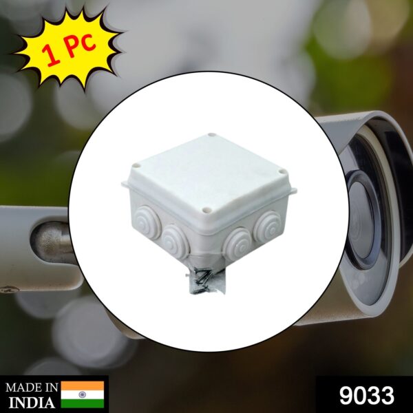 9033 Square Fancy Box For CCTV used for storing CCTV camera’s and all which helps it from being comes in contact with damages.