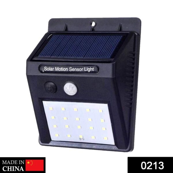 213 Solar Security LED Night Light for Home Outdoor/Garden Wall (Black) (20-LED Lights)