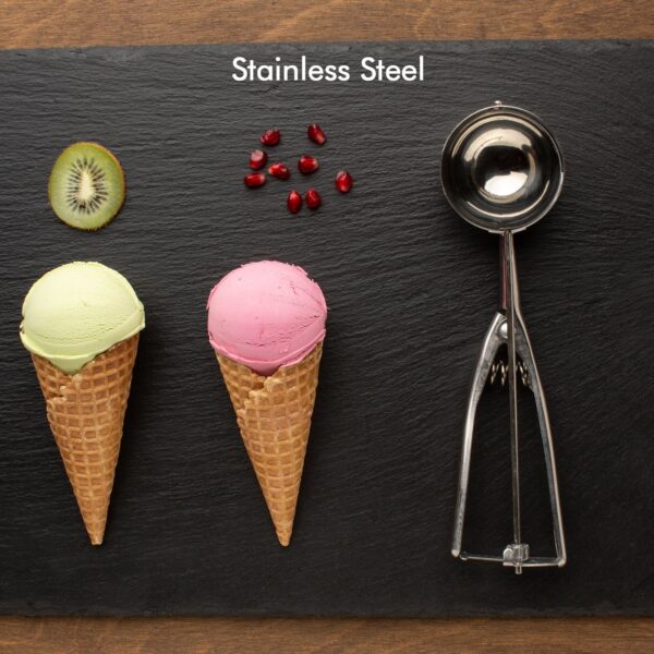 2523B Ice Cream Serving Scoop | Stainless Steel Premium Quality Ice Cream Serving Spoon Scooper with Trigger Release