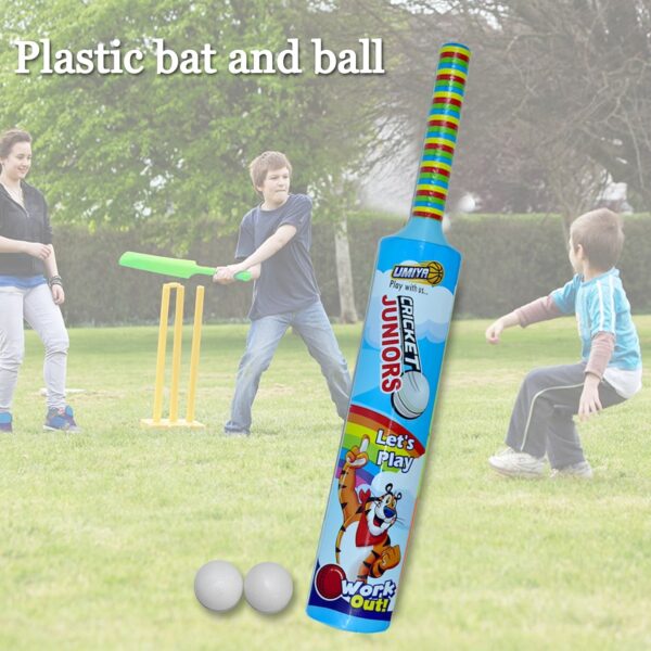 8023 Combo of Light Weight Plastic Bat, Ball & Hockey for Kids