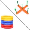 8078 13 Pc Ring Toss Game widely used by children’s and kids for playing and enjoying purposes and all in all kinds of household and official places etc.