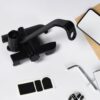 6706 Mobile Phone Holder With Easy Adjustable Rear View Mirror Mount Solid Metal Cradle Stand Suitable for Bike & Mobile Phones