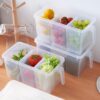 2518B Refrigerator Organizer Fresh-Keeping Box Case Kitchen Storage Box