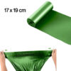 1581 Green Compostable Corn Starch Garbage Bags (17" x 19")