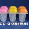 737 6 Pcs Multicolor Polypropylene Ice Mold, Kulfi Maker/Stick/Cream/Candy Color Assorted