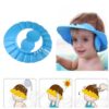 0378 Adjustable Safe Soft Baby Shower cap Your Brand