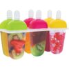 737 6 Pcs Multicolor Polypropylene Ice Mold, Kulfi Maker/Stick/Cream/Candy Color Assorted