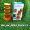 2141 4 in 1 Multipurpose 360 Degree Rotating Pickle Rack Container for Kitchen