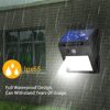 213 Solar Security LED Night Light for Home Outdoor/Garden Wall (Black) (20-LED Lights)