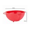 2145  Plastic Revolving Multi Functional Rice, Vegetable Fruit Wash Basket Bowl (Multi Colour)