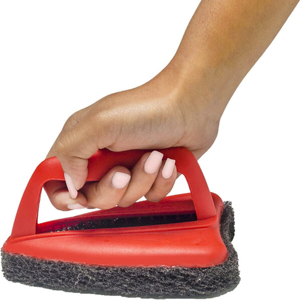 1403 Bathroom Brush with abrasive scrubber for superior tile cleaning