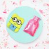 6507 2Eye Minions small Hot Water Bag with Cover for Pain Relief, Neck, Shoulder Pain and Hand, Feet Warmer, Menstrual Cramps.