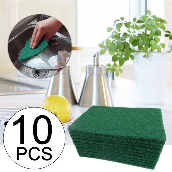 1495 Green Kitchen Scrubber Pads for Utensils/Tiles Cleaning