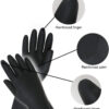 0673 Multipurpose Natural Gum Rubber Reusable Cleaning Gloves