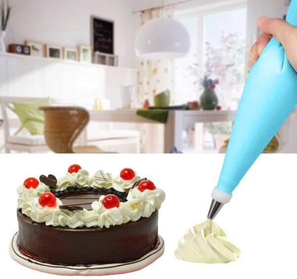 0805 Cake Decorating Nozzle with Piping Bag Stainless Steel Piping Cream Frosting Nozzles