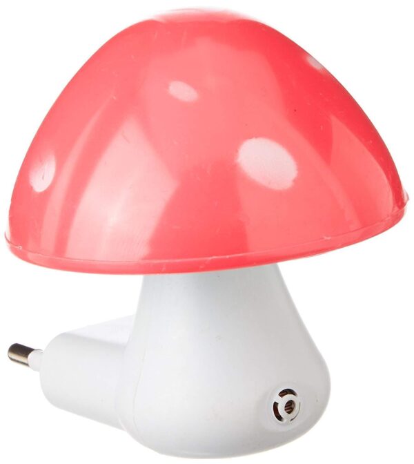 0254 Automatic Night Sensor Mushroom Lamp (0.2 watt, Multicolour)