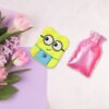 6507 2Eye Minions small Hot Water Bag with Cover for Pain Relief, Neck, Shoulder Pain and Hand, Feet Warmer, Menstrual Cramps.