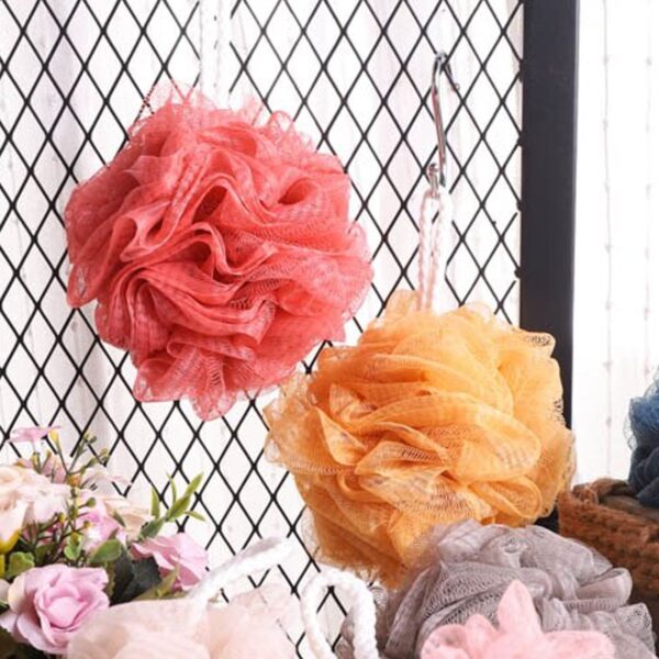 1462B Bath Sponge Round Loofah and Back Scrubber for Men and Women