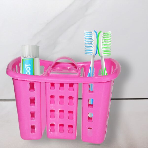 2450 Toothbrush Toothpaste Bathroom Organizer Stand 4-in-1 Holder