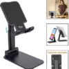 6032 Foldable Mobile Stand with Angle Adjustable Desktop Table Mobile Holder