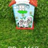 1663 Cute Cartoon House Shaped Lovely Wooden Piggy Bank Money Bank