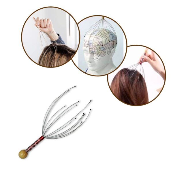 0253 Hand Held Scalp Head Massager Stress Relief