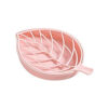 0832 Leaf Shape Dish Bathroom Soap Holder